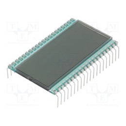 1 pcs x DISPLAY ELEKTRONIK - DE 183-RU-30/8,4 (5 VOLT) - Display: LCD, 7-segment, STN Positive, No.of dig: 4.5, Char: 10mm