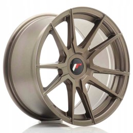 JR Wheels JR21 17x9 ET25 35 Blank Matt Bronze