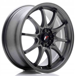 JR Wheels JR5 17x7 5 ET35 5x100 114 3 Matt Gun Met