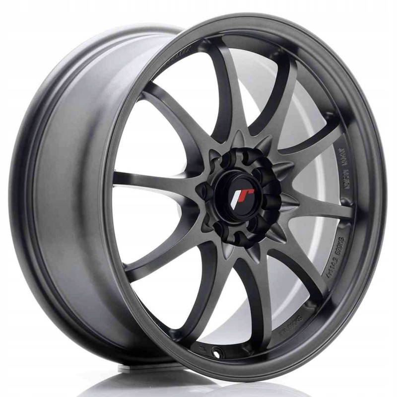 JR Wheels JR5 17x7 5 ET35 5x100 114 3 Matt Gun Met