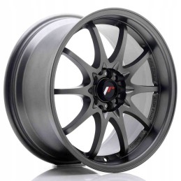 JR Wheels JR5 17x8 5 ET35 5x100 114 3 Matt Gun Met