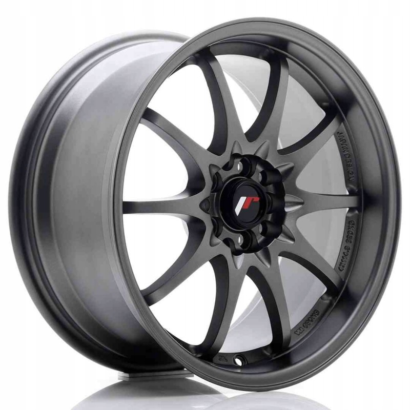 JR Wheels JR5 17x8 5 ET35 5x100 114 3 Matt Gun Met