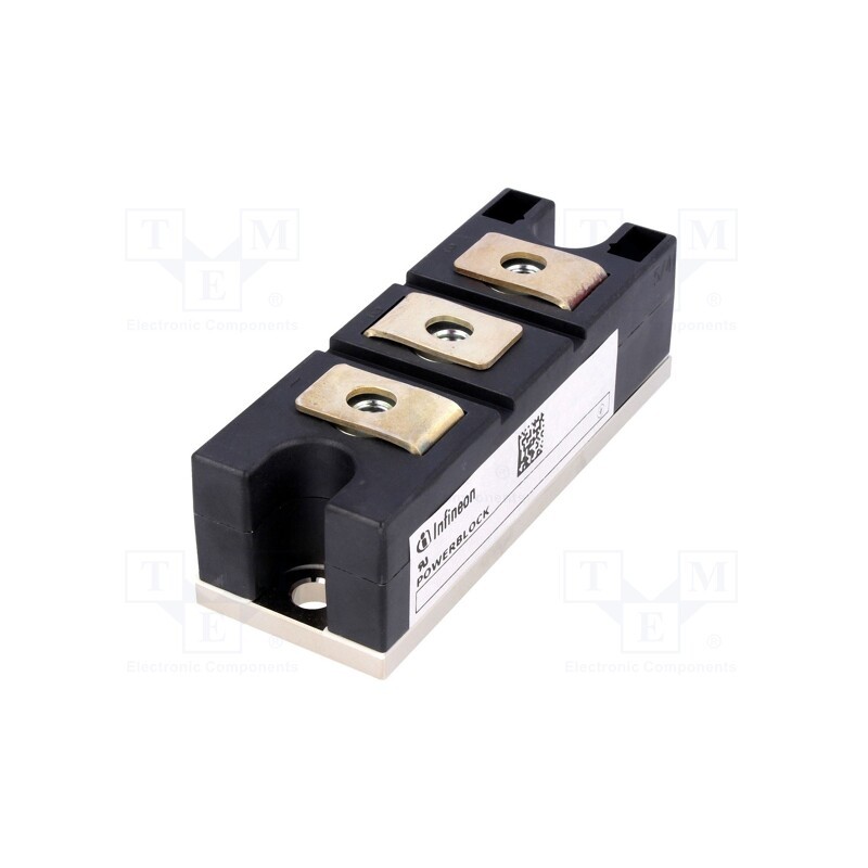 1 pcs x INFINEON TECHNOLOGIES - DD160N22K - Module: diode, double series, 2.2kV, If: 160A, BG-PB34-1, screw