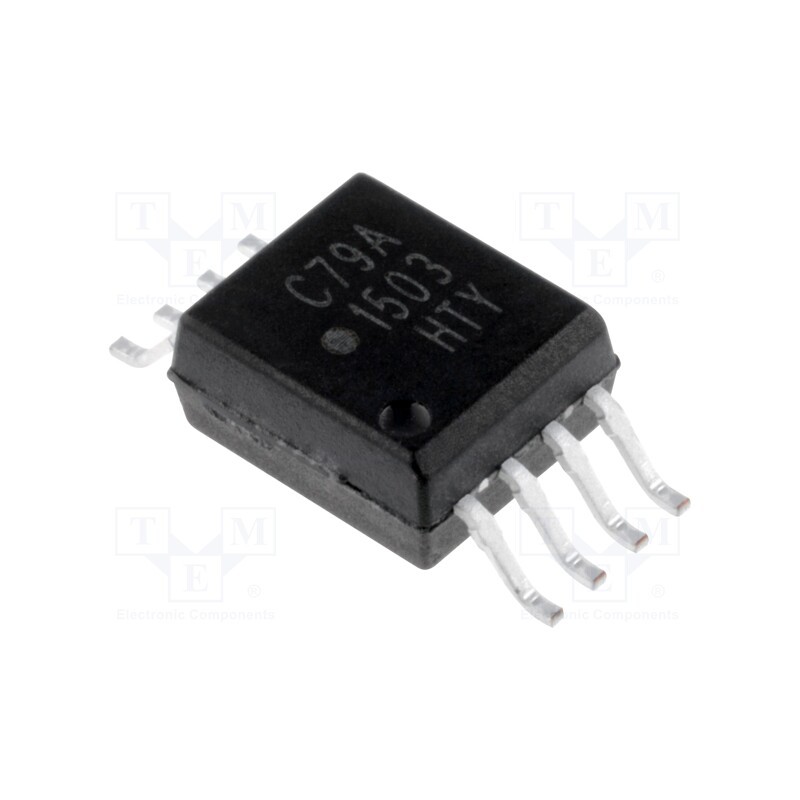 1 pcs x BROADCOM (AVAGO) - ACPL-C79A-000E - Optocoupler, SMD, Ch: 2, OUT: isolation amplifier, 5kV, SO8, 15kV/μs