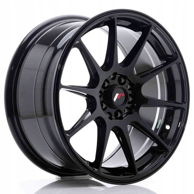 JR Wheels JR11 17x8 25 ET35 5x100 108 Glossy Black