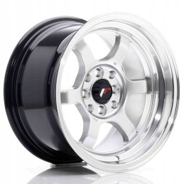 JR Wheels JR12 15x8 5 ET13 4x100 114 Hyper Silver