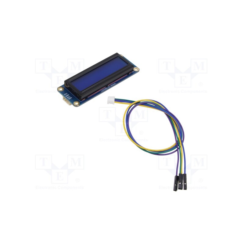 1 pcs x WAVESHARE - 23991 - Display: LCD, alphanumeric, 16x2, blue, 87x32x13mm, LED, PIN: 4
