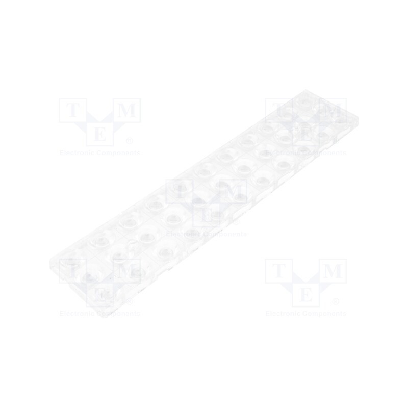 1 pcs x LEDIL - F14486_FLORENCE-Z30 - LED lens, rectangular, plexiglass PMMA, transparent, H: 8.5mm