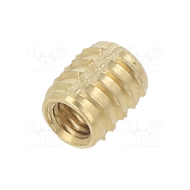 100 pcs x TAPPEX - 136M3 - Threaded insert, brass, M3, BN 37915, L: 5.25mm, TRISERT®