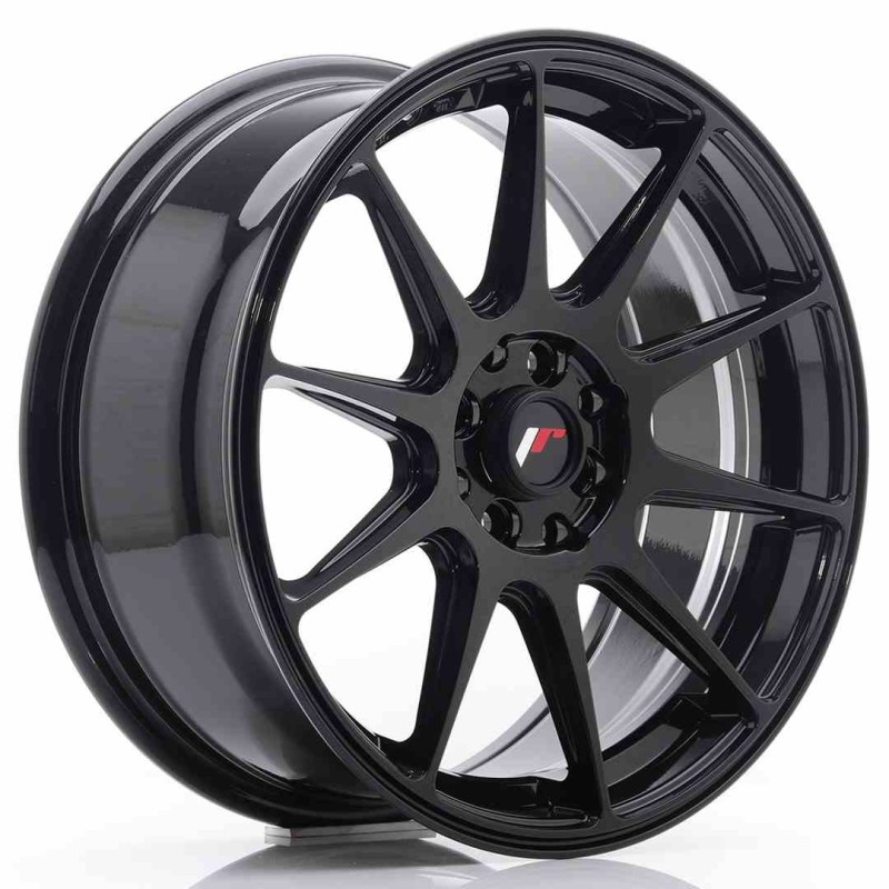 JR Wheels JR11 17x7 25 ET35 4x98 108 Glossy Black