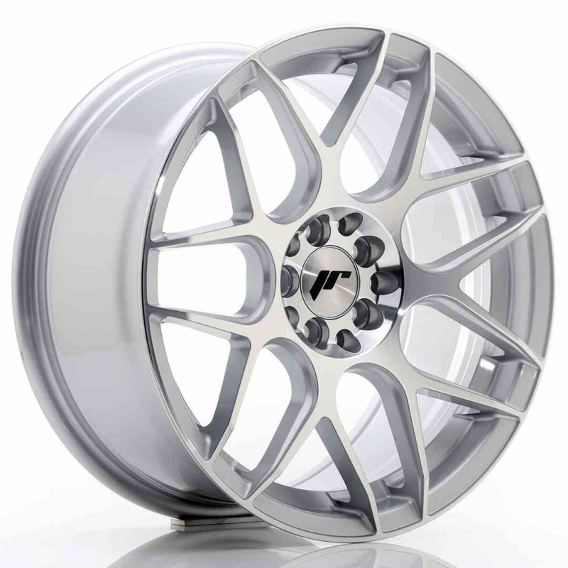 JR Wheels JR18 17x8 ET35 4x100 114 Silver Machined