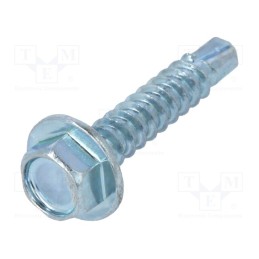 100 pcs x BOSSARD - 1476521 - Screw, for metal, with flange, 3.5x19, Head: hexagonal, 5.5mm, zinc
