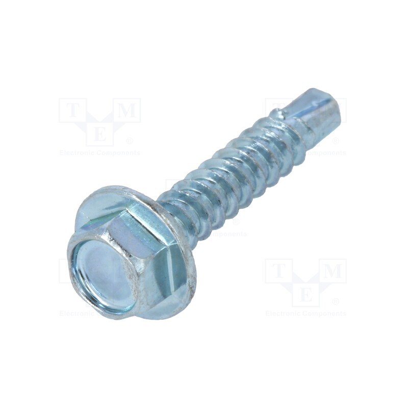100 pcs x BOSSARD - 1476521 - Screw, for metal, with flange, 3.5x19, Head: hexagonal, 5.5mm, zinc