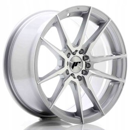JR Wheels JR21 17x8 ET25 4x100 108 Silver Machined
