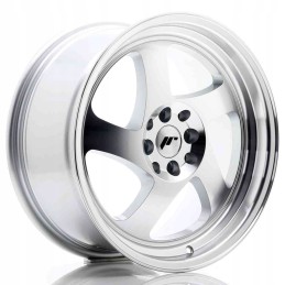 JR Wheels JR15 17x8 ET35 4x100 114 Machined Silver