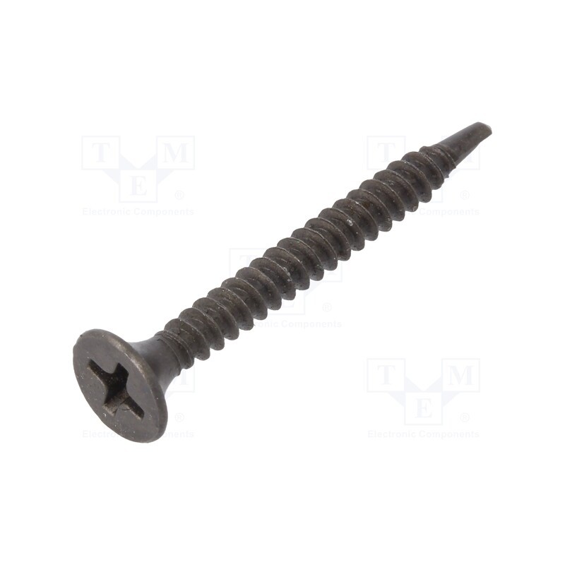 100 pcs x BOSSARD - 1396811 - Screw, for drywall,for metal,for plastic, 3.5x35, Phillips, PH2