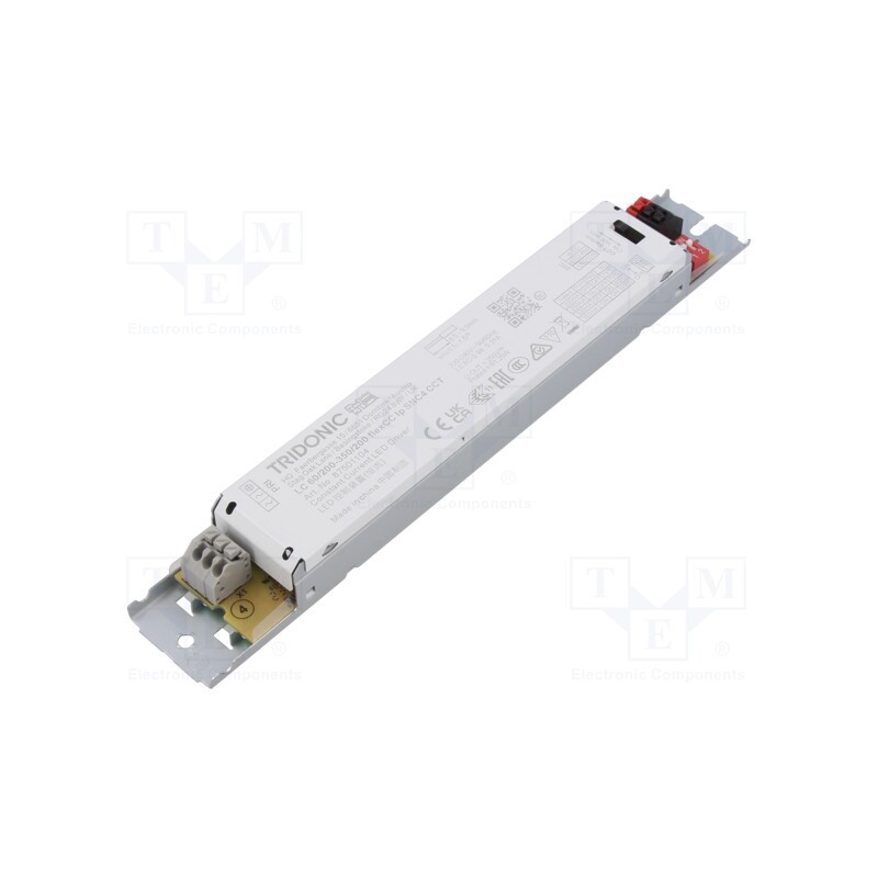 1 pcs x TRIDONIC - LC 60/200-350/200 FLEXCC LP SNC4 CCT - Power supply: switched-mode, LED, 60W, 84÷200VDC, 200÷350mA, IP20