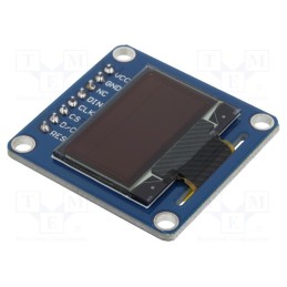 1 pcs x WAVESHARE - 9092 - Display: OLED, 0.96', 128x64, 33.5x33mm, yellow-blue, PIN: 8, 160°