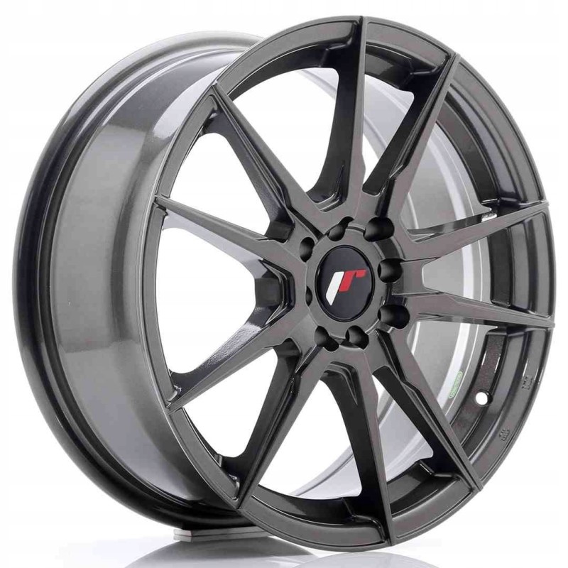 JR Wheels JR21 17x7 ET40 5x100 114 Hyper Gray