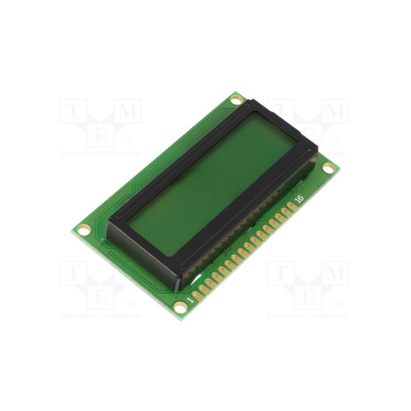 1 pcs x DISPLAY ELEKTRONIK - DEM 16226 SYH-LY - Display: LCD, alphanumeric, STN Positive, 16x2, 65.5x36.7x12.5mm