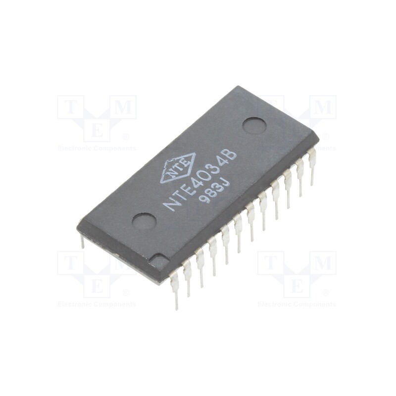 1 pcs x NTE Electronics - NTE4034B - IC: digital, bidirectional,bus register, THT, DIP24