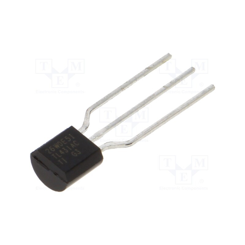 5 pcs x TEXAS INSTRUMENTS - TL431ACLPR - IC: voltage reference source, 2.495V, ±1%, TO92, 100mA