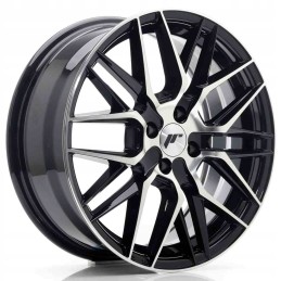 JR Wheels JR28 17x7 ET40 4x100 Gloss Black Machine