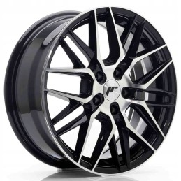 JR Wheels JR28 17x7 ET40 5x112 Gloss Black Machine