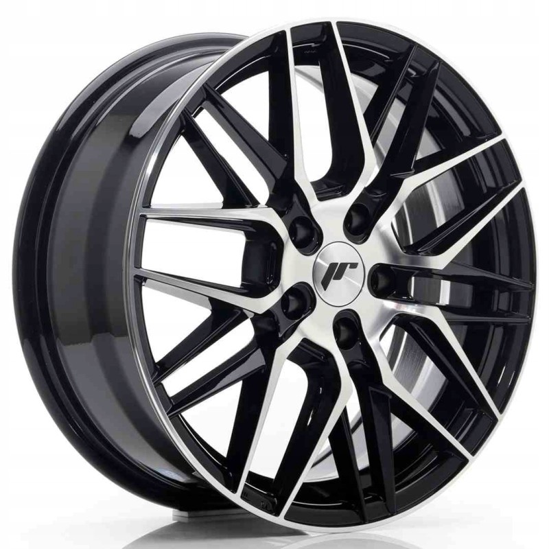 JR Wheels JR28 17x7 ET40 5x112 Gloss Black Machine