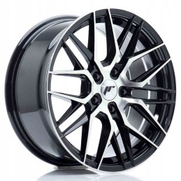JR Wheels JR28 17x8 ET40 5x112 Gloss Black Machine