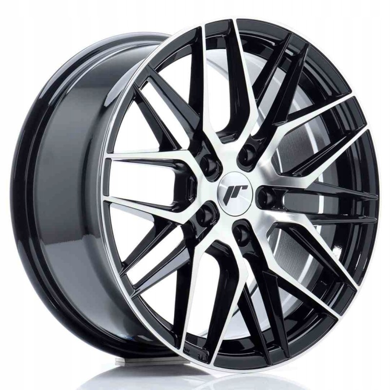 JR Wheels JR28 17x8 ET40 5x112 Gloss Black Machine