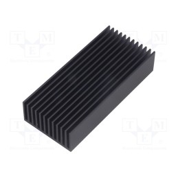 1 pcs x FISCHER ELEKTRONIK - SK 626 100 SA - Heatsink: extruded, grilled, black, L: 100mm, W: 45mm, H: 22mm