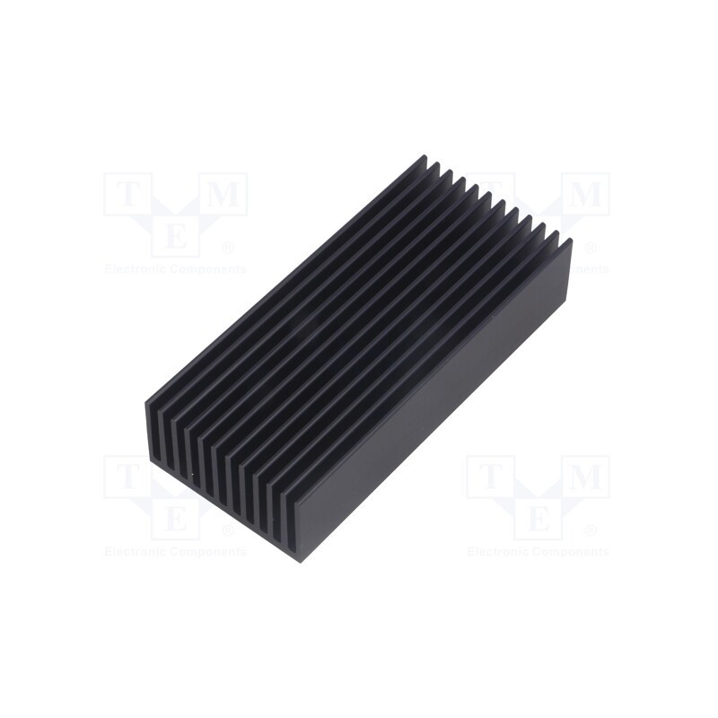 1 pcs x FISCHER ELEKTRONIK - SK 626 100 SA - Heatsink: extruded, grilled, black, L: 100mm, W: 45mm, H: 22mm