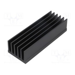 1 pcs x FISCHER ELEKTRONIK - SK 657 100 SA - Heatsink: extruded, grilled, black, L: 100mm, W: 36.8mm, H: 25mm