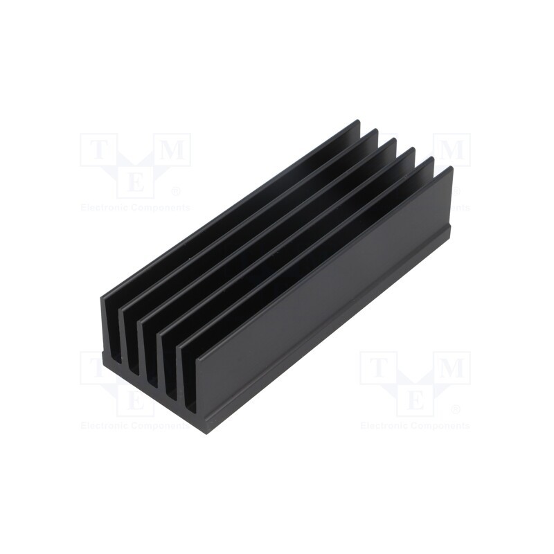 1 pcs x FISCHER ELEKTRONIK - SK 657 100 SA - Heatsink: extruded, grilled, black, L: 100mm, W: 36.8mm, H: 25mm