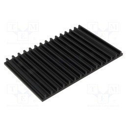 1 pcs x FISCHER ELEKTRONIK - SK105/100/SA - Heatsink: extruded, grilled, black, L: 100mm, W: 159mm, H: 10mm