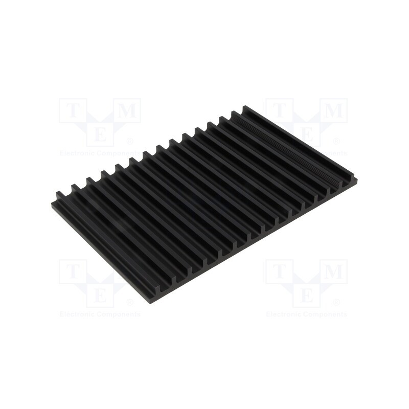 1 pcs x FISCHER ELEKTRONIK - SK105/100/SA - Heatsink: extruded, grilled, black, L: 100mm, W: 159mm, H: 10mm