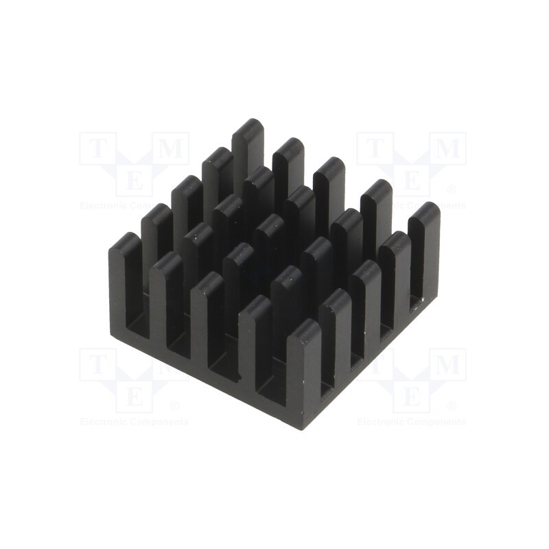 1 pcs x FISCHER ELEKTRONIK - ICK BGA 33 X 33 X 10 - Heatsink: extruded, black, L: 33mm, W: 33mm, H: 10mm, aluminium