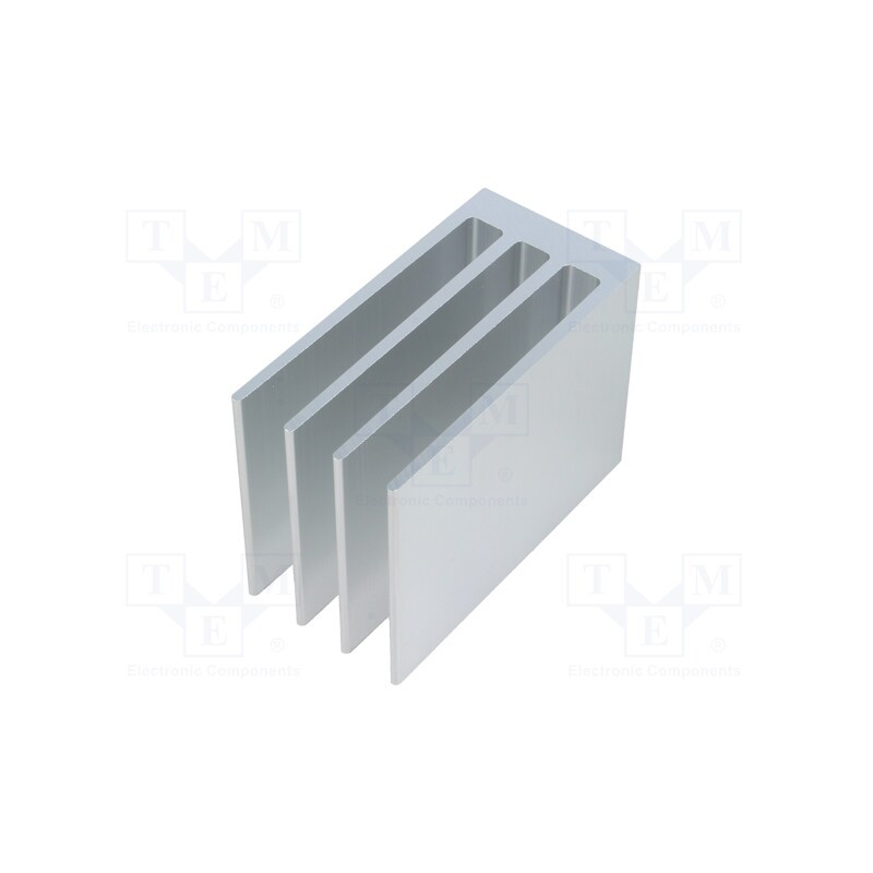1 pcs x FISCHER ELEKTRONIK - SK 654 50 AL - Heatsink: extruded, grilled, natural, L: 50mm, W: 35mm, H: 70mm, raw