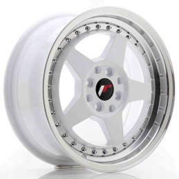 JR Wheels JR6 16x7 ET35 4x100 114 White in Machined