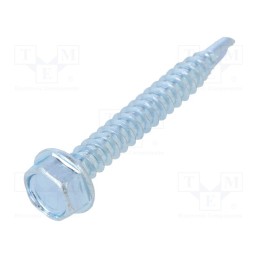100 pcs x BOSSARD - 1394711 - Screw, for metal, with flange, 4.2x32, Head: hexagonal, 7mm, zinc