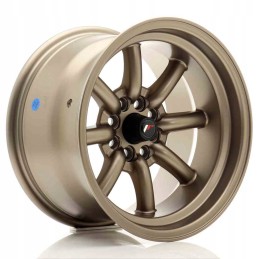 JR Wheels JR19 15x9 ET 13 4x100 108 Matt Bronze