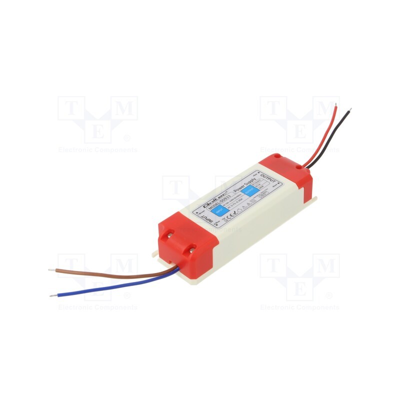 1 pcs x QOLTEC - 50933 - Power supply: switched-mode, LED, 36W, 12VDC, 3A, 220÷240VAC, IP20