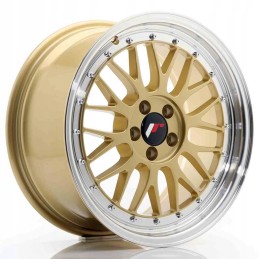 JR Wheels JR23 17x8 ET35 5x100 Gold in Machined Lip