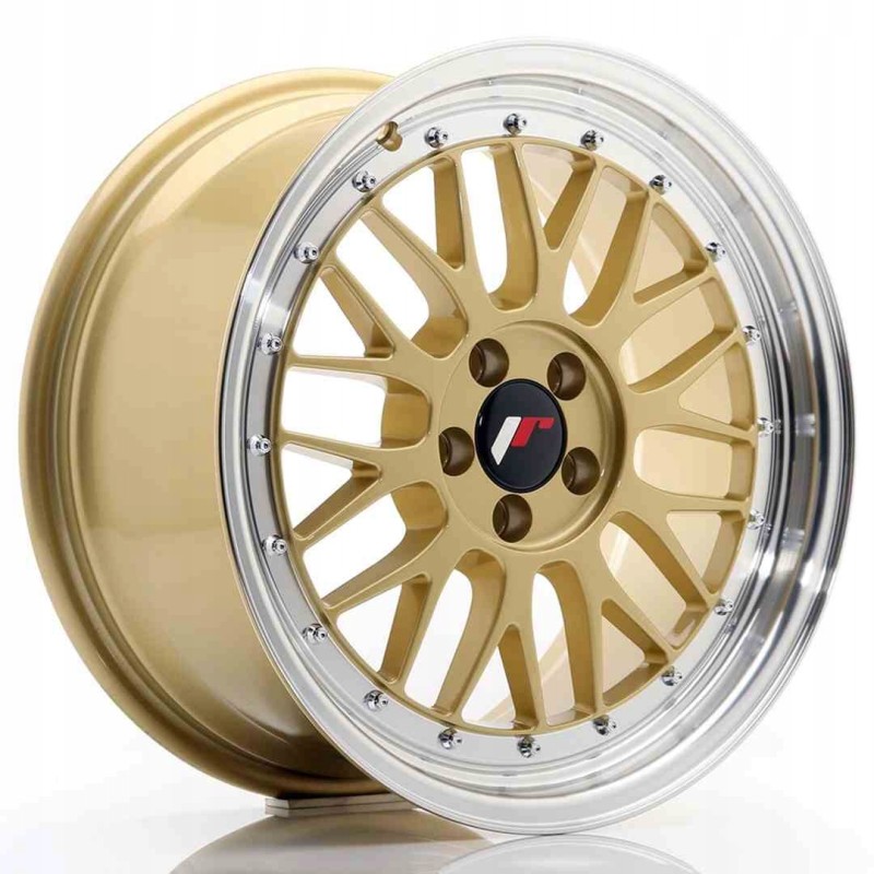 JR Wheels JR23 17x8 ET35 5x100 Gold in Machined Lip