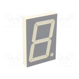 1 pcs x KINGBRIGHT ELECTRONIC - SA23-12GWA - Display: LED, 7-segment, 56.9mm, 2.3', No.char: 1, green, 8÷24mcd