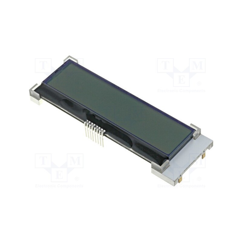 1 pcs x RAYSTAR OPTRONICS - RX1602A3-GHW-TS - Display: LCD, alphanumeric, COG,STN Positive, 16x2, gray, LED