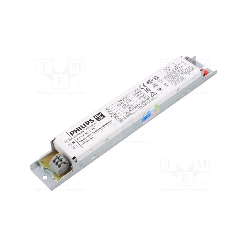 1 pcs x PHILIPS - XITANIUM 42W 175-300MA 140V DS 230V - Power supply: switched-mode, LED, 42W, 90÷140VDC, 175÷300mA, IP20