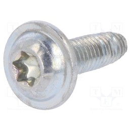 100 pcs x BOSSARD - 3354019 - Screw, for metal, with flange, 3.5x12, Head: button, Torx®, TX15