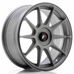 JR Wheels JR11 17x7 25 ET35 40 Blank Matt Gun Meta